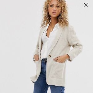 New Look Blazer in Stone